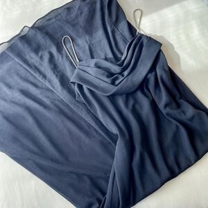 onyx nite y2k black fairy‎ cowl neck prom dress womens large